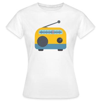 radio - T-shirt Femme - blanc - Devant - AI Model Female 172 dark (172cm)
