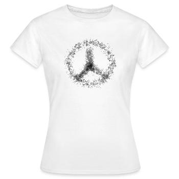 Signe de paix Symbole de paix Conception de symbole de paix - T-shirt Femme - blanc - Devant - AI Model Female 172 dark (172cm)