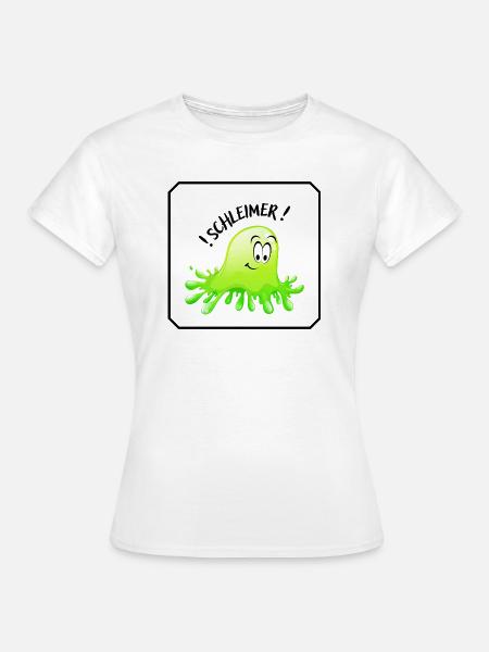 SCHLEIMER"IN" - Frauen T-Shirt - Weiß