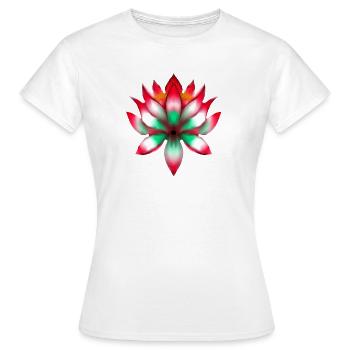 Lotus - Women's T-Shirt - white - Front - AI Model Female 172 dark (172cm)