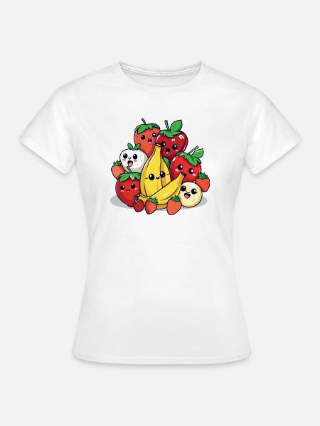 Kawaii-Früchte Nr. 2 - Frauen T-Shirt - Weiß