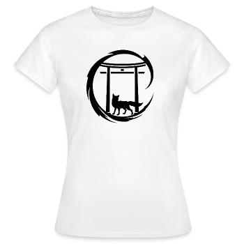 FoxSchreinJapan - Frauen T-Shirt - Weiß - Vorne - AI Model Female 172 dark (172cm)