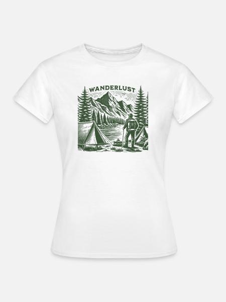Wanderlust - Frauen T-Shirt - Weiß