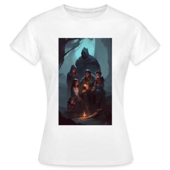 Contes familiaux de dark fantasy - T-shirt Femme - blanc - Devant - AI Model Female 172 dark (172cm)