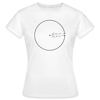 Formule de leibnitz - T-shirt Femme - blanc - Devant - AI Model Female 172 dark (172cm)