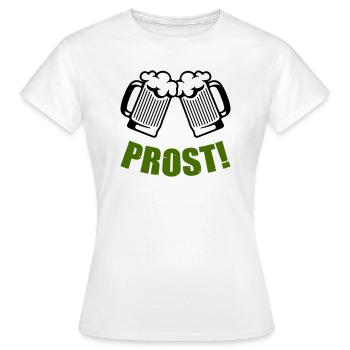 Beer Cheers - Women's T-Shirt - white - Front - AI Model Female 172 dark (172cm)