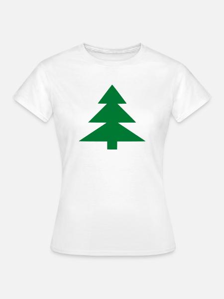 Tannenbaum - Frauen T-Shirt - Weiß