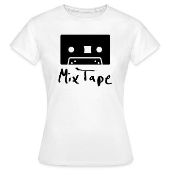 mix tape - T-shirt Femme - blanc - Devant - AI Model Female 172 dark (172cm)