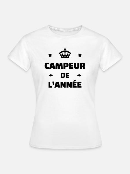 Campingplatz / Camper / Camping / Camp - Frauen T-Shirt - Weiß