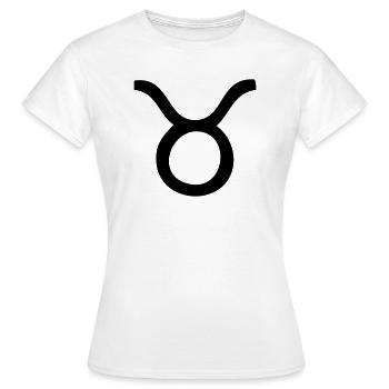 Sternzeichen Stier - Frauen T-Shirt - Weiß - Vorne - AI Model Female 172 dark (172cm)