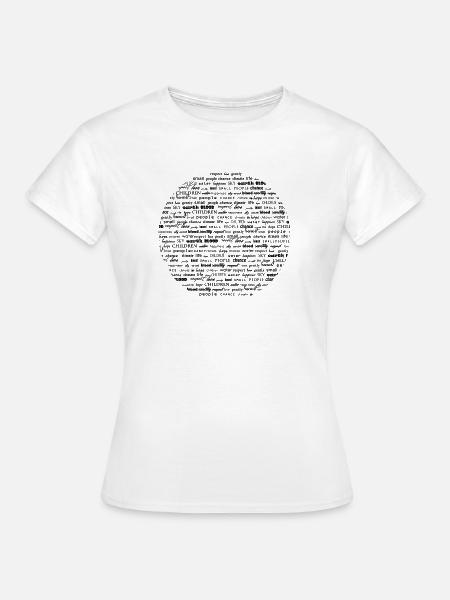 WORD GLOBE - Frauen T-Shirt - Weiß