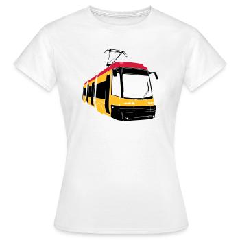Tram 120 - T-shirt Femme - blanc - Devant - AI Model Female 172 dark (172cm)