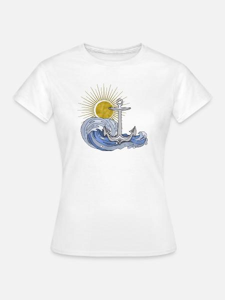 Anker - Frauen T-Shirt - Weiß