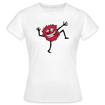 Tanzendes Haariges Monster - Frauen T-Shirt - Weiß - Vorne - AI Model Female 172 dark (172cm)