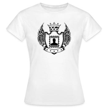 Timbre des armoiries - T-shirt Femme - blanc - Devant - AI Model Female 172 dark (172cm)