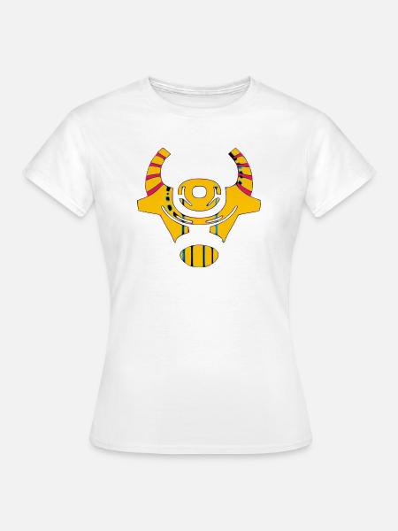 Stilisierter Kuhkopf - Frauen T-Shirt - Weiß