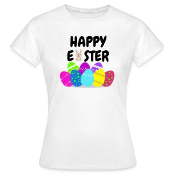 Joyeuses Pâques - T-shirt Femme - blanc - Devant - AI Model Female 172 dark (172cm)