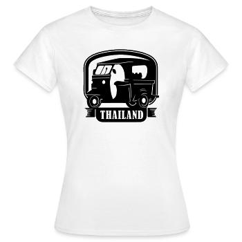 Thaïlande - T-shirt Femme - blanc - Devant - AI Model Female 172 dark (172cm)