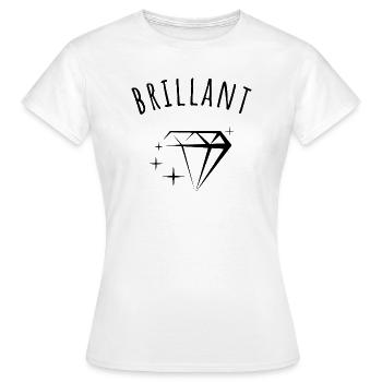 brillant idée cadeau - T-shirt Femme - blanc - Devant - AI Model Female 172 dark (172cm)