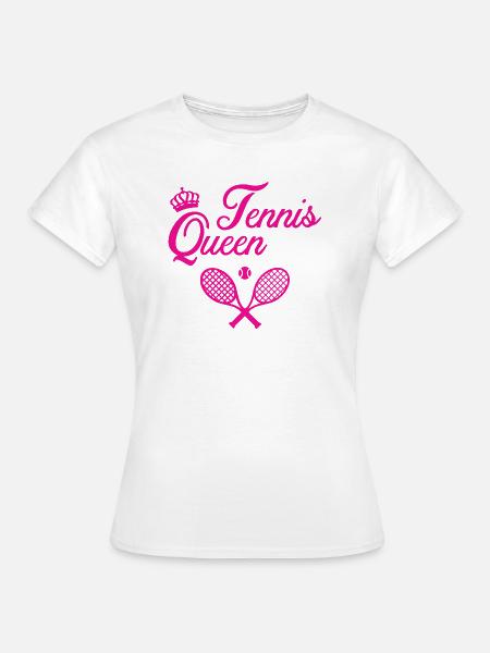Tennis Queen - Frauen T-Shirt - Weiß