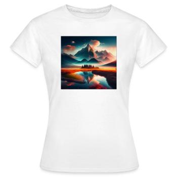Paysage - T-shirt Femme - blanc - Devant - AI Model Female 172 dark (172cm)