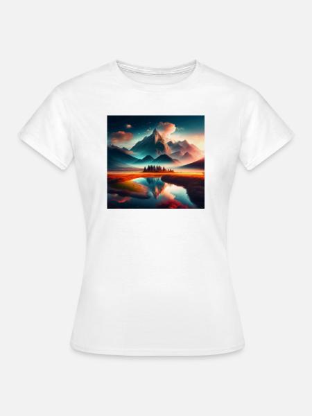 Landschaft - Frauen T-Shirt - Weiß