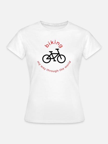 Biking - Frauen T-Shirt - Weiß