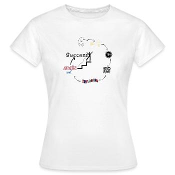 do it success - Women's T-Shirt - white - Front - AI Model Female 172 dark (172cm)