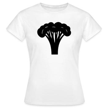 brocoli - T-shirt Femme - blanc - Devant - AI Model Female 172 dark (172cm)