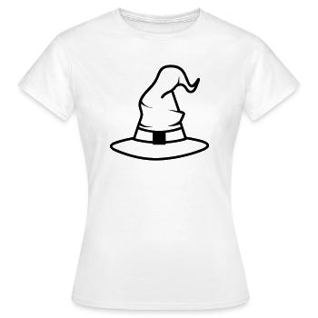 chapeau magique - T-shirt Femme - blanc - Devant - AI Model Female 172 dark (172cm)