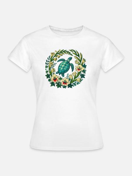 Meeresschildkröte - Frauen T-Shirt - Weiß