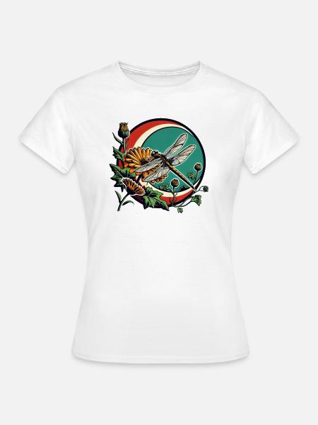 Libelle - Frauen T-Shirt - Weiß