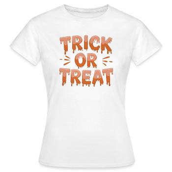 Trick or Treat - Frauen T-Shirt - Weiß - Vorne - AI Model Female 172 dark (172cm)