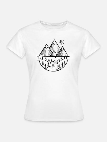 Wie ein Berg - Frauen T-Shirt - Weiß