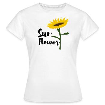 Sunflower - Frauen T-Shirt - Weiß - Vorne - AI Model Female 172 dark (172cm)