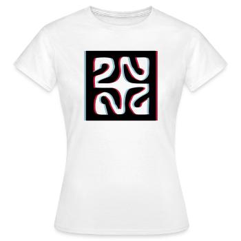 3d tattoo losange - T-shirt Femme - blanc - Devant - AI Model Female 172 dark (172cm)