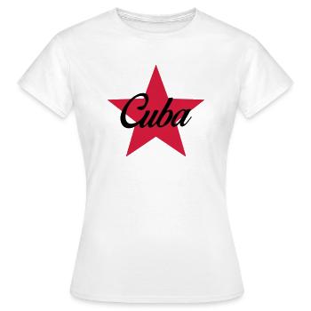Cuba - T-shirt Femme - blanc - Devant - AI Model Female 172 dark (172cm)