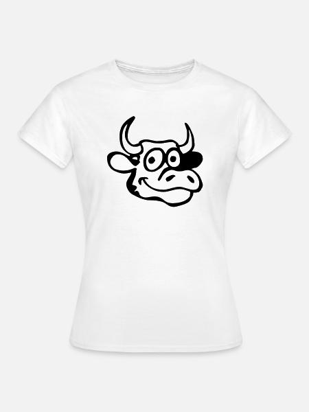 Head of cow - Women's T-Shirt - white