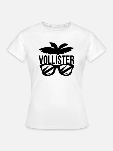 voll ist er - Frauen T-Shirt - Weiß