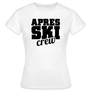 apres ski - T-shirt Femme - blanc - Devant - AI Model Female 172 dark (172cm)