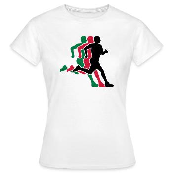 courir - T-shirt Femme - blanc - Devant - AI Model Female 172 dark (172cm)