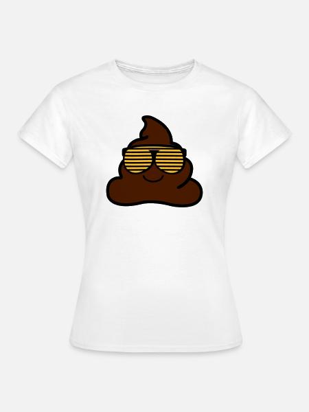 coole_kacke_02 - Frauen T-Shirt - Weiß