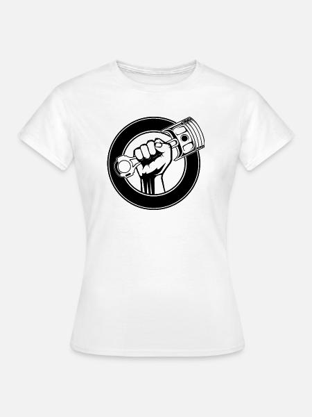 Mechanische Bekleidung - Horsepower Matter - Frauen T-Shirt - Weiß