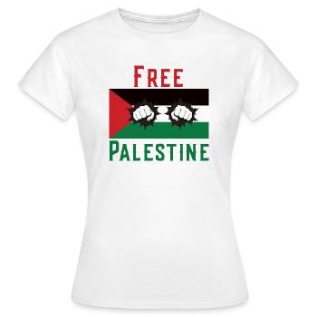 Free Palestine - Frauen T-Shirt - Weiß - Vorne - AI Model Female 172 dark (172cm)