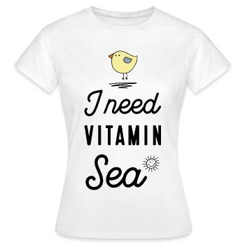 Dictons amusants pour les vacanciers - T-shirt Femme - blanc - Devant - AI Model Female 172 dark (172cm)