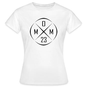 Mom 23 Circle Cross Design - Women's T-Shirt - white - Front - AI Model Female 172 dark (172cm)