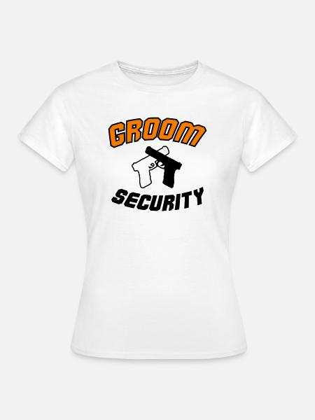 Groom Security - Frauen T-Shirt - Weiß