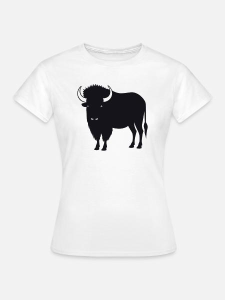 Büffel - Frauen T-Shirt - Weiß
