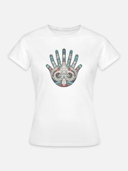 Hand Finger - Frauen T-Shirt - Weiß