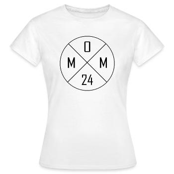 Mom 24 Circle Cross Design - Women's T-Shirt - white - Front - AI Model Female 172 dark (172cm)